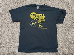 Lot of 2 Discovery Channel – Penn & Teller Tell A Lie – Black T Shirt Sz Large