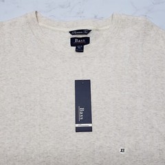 G.H. Bass and Co. Men’s XL Short Sleeve Shirt Premium Tee Heather Oatmeal NEW