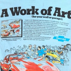 Corvette T Shirt Mens Size Medium Blue A Work Of Art Sports Car General Motors
