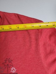 TravisMathew Men’s T-Shirt Size L Red Heather Palm Tree Graphic Tee