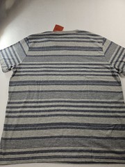 Mossimo Supply Co. Men’s Navy & Gray Striped V-Neck T-Shirt Size XXL