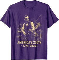 Abraham Lincoln 250 Years 250th Anniversary USA Abe 4th July T-Shirt
