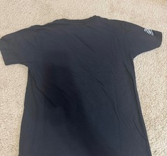 USA Flag Rothco Black Short Sleeve Cotton T-Shirt (Sz: Small)