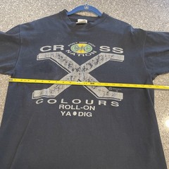 Vintage Cross Colours Shirt 90’s Single Stitch Black T-shirt Size M/L *See Pics*