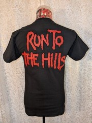 Officially Licensed Iron Maiden – Run To The Hills – Double Sided Black T-Shirt