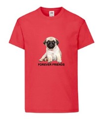 Pug Dog Pet Forever Friends Family Novelty T Shirt Various Colours And Sizes