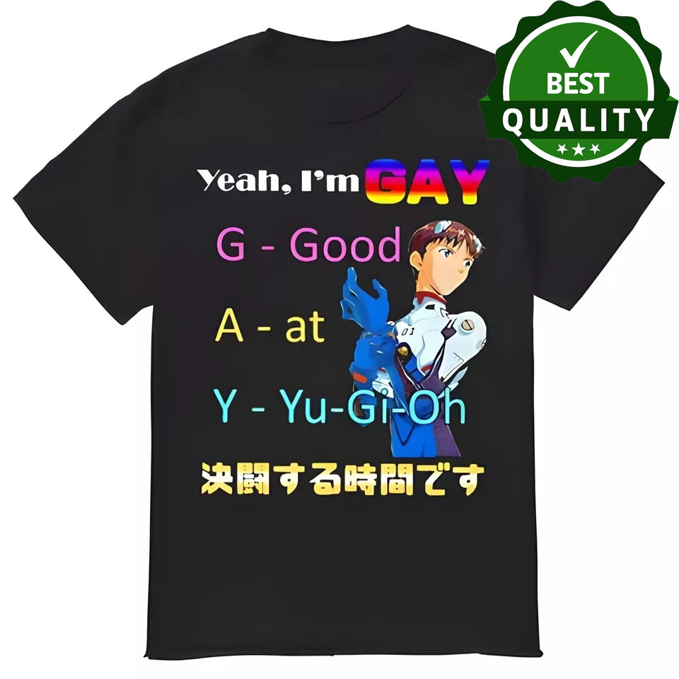 Hot Yeah I’m Gay Good At Yugioh Shirt Gift For Fans Men S-5XL Shirt Te2934
