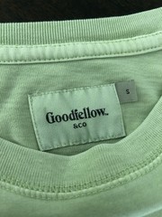 Goodfellow & Co Men’s Green Solid Long Sleeve Crew Neck Pocket T-Shirt, Size S