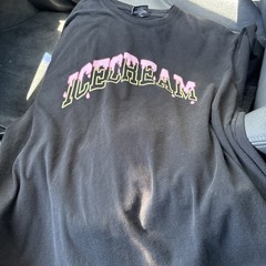 Ice Cream Billionaire Boys Club Black Graphic T-shirt Spellout 2XL