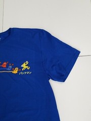 Loot Crate Pac-Man Retro Blue T-Shirt Mens XL Pac Man Video Game Ghosts Chasing