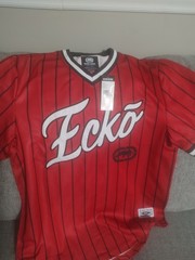 Ecko Unltd Vintage Style Jersey Red Men’s Size L Hip Hop Streetwear