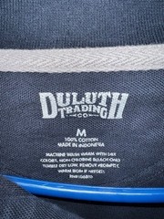 Duluth Trading Company Men’s M Blue 1/4 Button Short Sleeve Henley Shirt pre-own