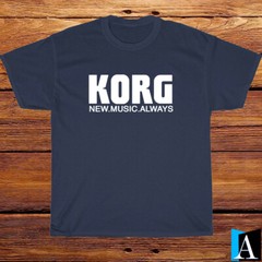 New Shirt KORG Synthesizer Music Logo Black/White/Grey/Navy T-Shirt S-5XL