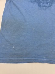 Reebok T-Shirt Men Medium Blue Logo Cotton Polyester Tee.#40832