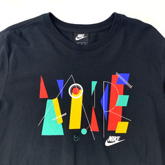 Nike Air Shirt Mens XL Black Geometric Abstract Sportswear Long Sleeve Urban