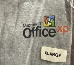 Microsoft Office XP T Shirt Y2K 2001 Office XP Computing Software XL NEW Sealed