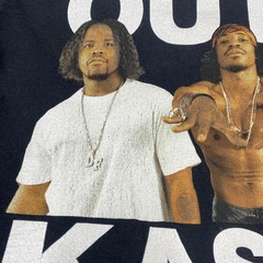 Outkast Rap T-Shirt Mens Medium Black Hip Hop Band Graphic Music 2017