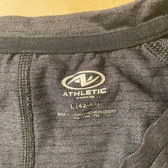 Athletic Works Dark Gray Short Sleeve Tee Large (42-44) (OX)