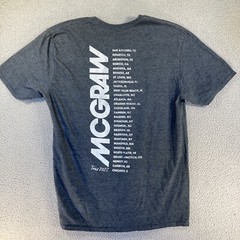 Tim McGraw Band T Shirt Adult Large Gray McGraw 2022 Tour Short Sleeve