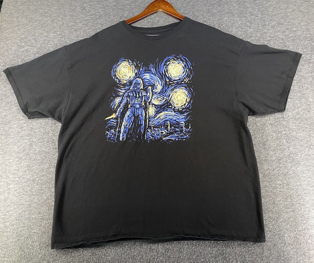 Star Wars Mad Engine Men’s Size 3XL Starry Night Darth Vader Tee Shirt See Pics