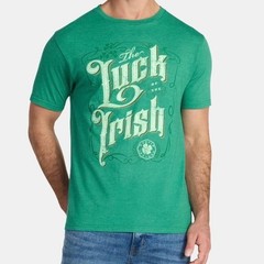 Way to Celebrate Mens St Patricks Day Luck of the Irish Green Graphic Tee XL NEW
