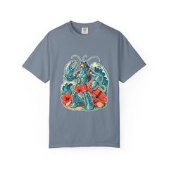 Y2K Surfcore Glass Lobster Lifeguard T-Shirt Graphic