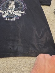 Avirex Lady Luck Graphic Tee, Faded, Thrashed, Men’s Size Medium