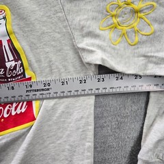 Coca Cola x Pacsun Men Shirt Large Gray Logo Classic Bottle Long Sleeve Tee