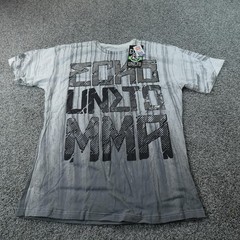 NEW Ecko Unltd Shirt Mens XL Gray MMA Graphic Short Sleeve Tee T-Shirt Y2K 00s