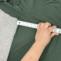 Quince Flowknit Breeze Performance Long Sleeve Henley T Shirt Mens L Olive Green