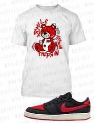 Smile Thru the Pain Hip Tee Shirt J1 KO Low Bred Pro Club Shaka Big Tall Sport