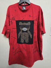 Lucky Apache T -Shirt Rhinestone Beaded Teddy Bear Sz 3XL Streetwear NWOT