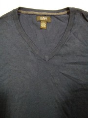Alfani Modal Blend Regular Fit V-Neck Long Sleeve T-shirt Men’s 2XL Blue