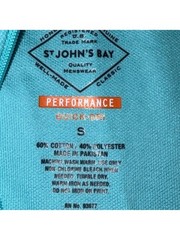St. John’s Bay Long Sleeve Quick Dry Teal Performance Quarter-Zip NWT small