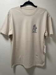 Katin Large Men T-shirt Logo 100% Organic Cotton Vintage White