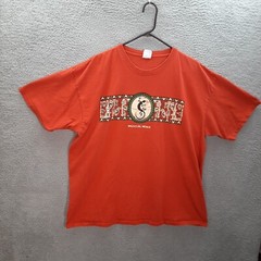 Mexico Shirt Adult 2XL XXL Orange Mazatlan Gecko Lizard Iguana Aztec Southwest