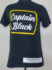 CAPTAIN BLACK TOBACCO SMOKING CIGAR CIGARETTE T SHIRT SZ SMALL