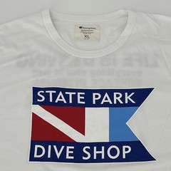 Table Rock Lake VTG Champion T-Shirt – State Park Dive Shop – Mens XL Tee – EUC