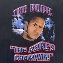 Vintage 2000 WWF The Rock Know Your Role Rap Tee Shirt Mens Size 2XL