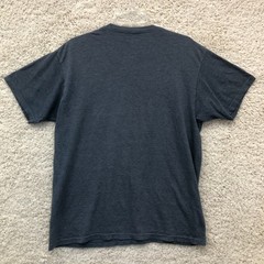 Billabong Shirt Large Adult Blue Inverse Stripes Premium Logo Graphic Tee Mens L