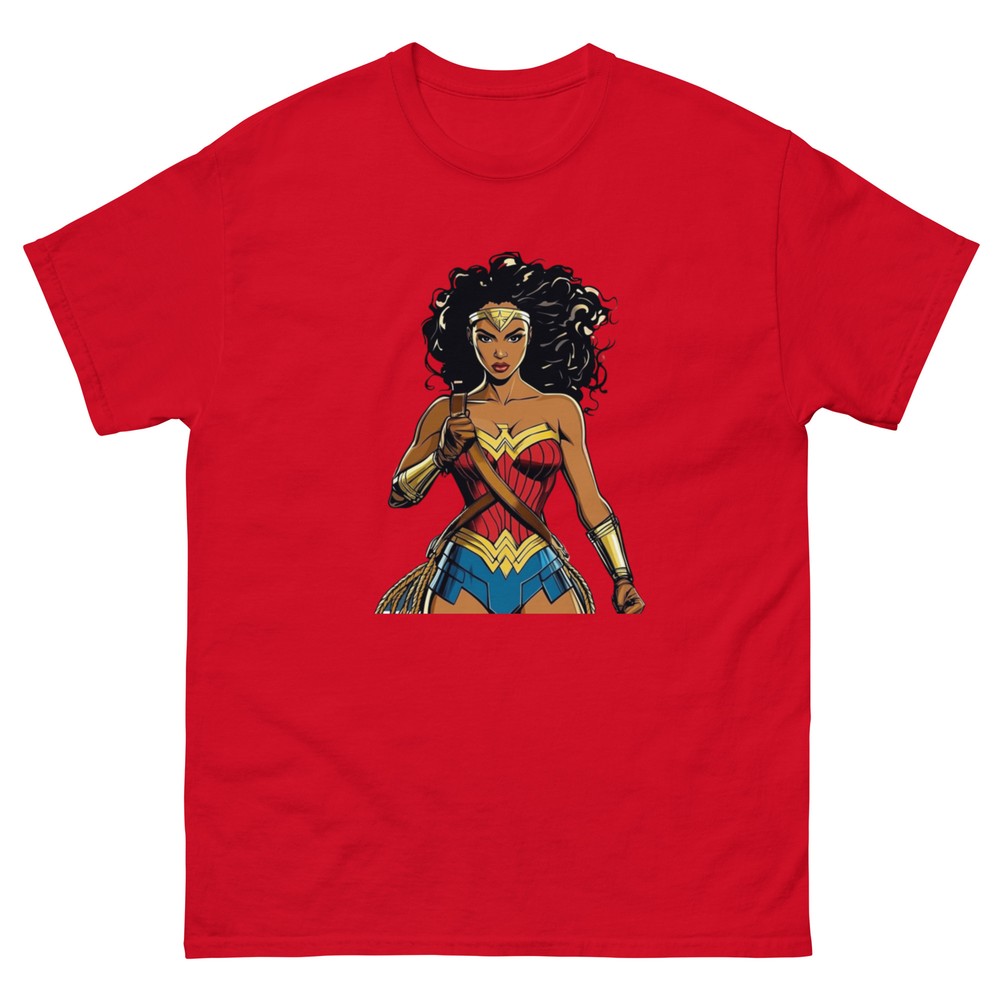 Nubia Black Wonder Woman Tee, DC Comics Superheroine, Black Wonderwman T-shirt