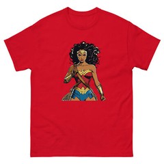 Nubia Black Wonder Woman Tee, DC Comics Superheroine, Black Wonderwman T-shirt