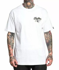 Sullen Men’s T-shirt CHEEZY-E Tattoos Urban Skull Premium Quality White