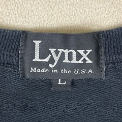 Lynx Mens L V Neck Vest Black Embroidered Logo 100% Cotton