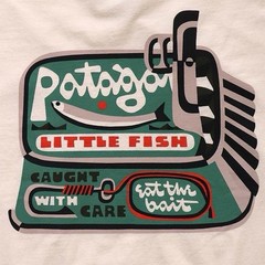 Patagonia Men’s Aquatic Action Organic T – 37801 LFNL size M, Small Imperfection