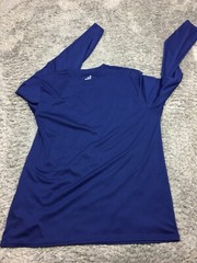 BCG Shirt Mens Size Large Blue Long Sleeve Stretch Athletic