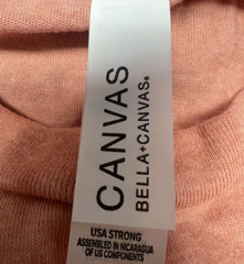 Bella + Canvas 3001CVC Unisex T Shirt Retail Fit Heather Stylish Tee CVC SUNSET