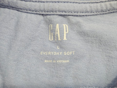 Gap Shirt Men’s Large Light Blue Short Sleeve Crew Blank Light Weight Used Good