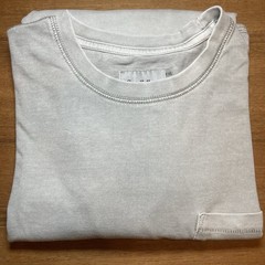 Goodfellow Co Mens XXL Vintage Wash Long Sleeve Pocket Tee Gray 100% Cotton