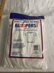 VTG NOSFruit Of The Loom Blank White Tee XL Bloopers 100% Cotton